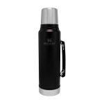 Thermos Stanley Classic in acciaio inossidabile con tazza per bere 1L color nero opaco seconda vista frontale