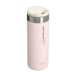 Bicchiere termico Stanley AeroLight™ acciaio inox anti-perdita 470ml color rosa chiaro vista con logo stampato 2