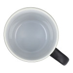 Tazza in ceramica con finitura opaca in vari colori 350ml color nero quinta vista