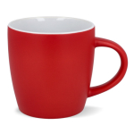 Tazza in ceramica con finitura opaca in vari colori 350ml color rosso