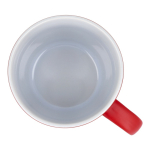 Tazza in ceramica con finitura opaca in vari colori 350ml color rosso quinta vista