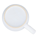 Tazza in ceramica con finitura opaca in vari colori 350ml color bianco sesta vista