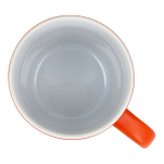 Tazza in ceramica con finitura opaca in vari colori 350ml color arancione quinta vista