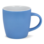 Tazza in ceramica con finitura opaca in vari colori 350ml color azzurro