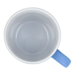 Tazza in ceramica con finitura opaca in vari colori 350ml color azzurro quinta vista