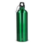 Borraccia in acciaio inox riciclato metallizzata da 750ml color lime