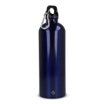 Borraccia in acciaio inox riciclato metallizzata da 750ml color blu scuro