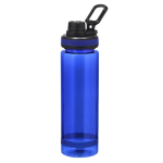 Borraccia traslucida opaca in rPET con tappo e piccolo manico 700ml color blu prima vista