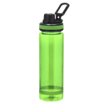 Borraccia traslucida opaca in rPET con tappo e piccolo manico 700ml color verde prima vista
