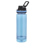 Borraccia traslucida opaca in rPET con tappo e piccolo manico 700ml color azzurro prima vista