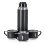 Thermos antigoccia in acciaio inox da 420ml con 3 tazze da 140ml quarta vista