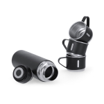 Thermos antigoccia in acciaio inox da 420ml con 3 tazze da 140ml quinta vista