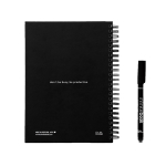 Taccuino riutilizzabile A5 con copertina rigida e scansione InfiniteBook, inchiostro nero color nero seconda vista