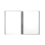 Taccuino riutilizzabile A5 con copertina rigida e scansione InfiniteBook, inchiostro nero color nero quinta vista