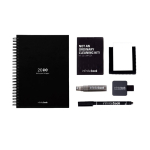 Taccuino riutilizzabile A5 con copertina rigida e scansione InfiniteBook, inchiostro nero color nero ottava vista