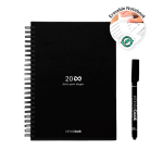 Taccuino riutilizzabile A5 con copertina rigida e scansione InfiniteBook, inchiostro nero color nero nona vista