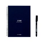 Taccuino riutilizzabile A5 con copertina rigida e scansione InfiniteBook, inchiostro nero color blu mare