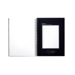 Taccuino riutilizzabile A5 con copertina rigida e scansione InfiniteBook, inchiostro nero color blu mare terza vista