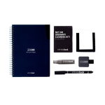 Taccuino riutilizzabile A5 con copertina rigida e scansione InfiniteBook, inchiostro nero color blu mare sesta vista