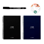 Taccuino riutilizzabile A5 con copertina rigida e scansione InfiniteBook, inchiostro nero vari colori
