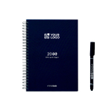 Taccuino riutilizzabile A5 con copertina rigida e scansione InfiniteBook, inchiostro nero vista principale