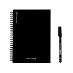 Quaderno InfiniteBook A5 con copertina rigida prodotto in Europa, inchiostro nero color nero