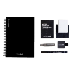 Quaderno InfiniteBook A5 con copertina rigida prodotto in Europa, inchiostro nero color nero quarta vista