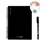 Quaderno InfiniteBook A5 con copertina rigida prodotto in Europa, inchiostro nero vari colori