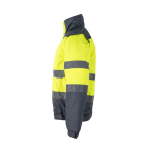 Giacca da lavoro imbottita unisex in poliestere 180 g/m2 Velilla color grigio terza vista