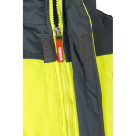 Giacca da lavoro imbottita unisex in poliestere 180 g/m2 Velilla color grigio quinta vista