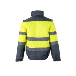 Giacca da lavoro imbottita unisex in poliestere 180 g/m2 Velilla color grigio