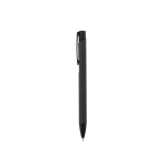 Penna in alluminio riciclato con finitura in gomma inchiostro blu color nero