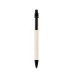 Penna in alluminio riciclato da cartoni del latte inchiostro blu color nero seconda vista