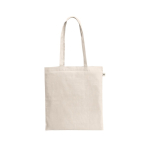 Borsa per la spesa in cotone riciclato con manici lunghi 140 g/m2 vari colori