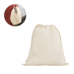 Sacchetto con coulisse fatto interamente in cotone 140 g/m2 vari colori