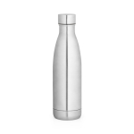 Borraccia ermetica in acciaio inox con tappo anti-perdite 520 ml color argento opaco