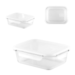 Lunch box ermetico in vetro borosilicato con capacità di 1L vari colori