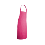 Grembiule da cucina in sargia di cotone ideale 180 g/m2 color rosa