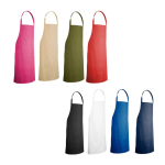 Grembiule da cucina in sargia di cotone ideale 180 g/m2 vari colori