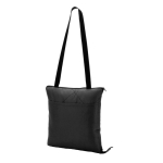 Coperta da picnic pieghevole in poliestere che si trasforma in Shopper color nero