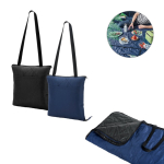 Coperta da picnic pieghevole in poliestere che si trasforma in Shopper vari colori