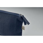 Pochette in tessuto riciclato da 320 gr/m² con cerniera coordinata