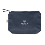 Pochette in tessuto riciclato da 320 gr/m² con cerniera coordinata