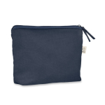 Pochette in tessuto riciclato da 320 gr/m² con cerniera coordinata
