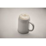 Boccale da birra speciale per sublimazione con capacità di 500ml color bianco terza vista fotografica