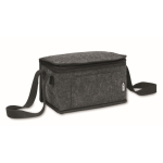 Borsa termica in feltro rPET da 1 mm con tasca frontale da 5l color grigio scuro