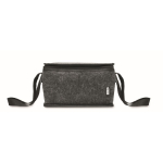 Borsa termica in feltro rPET da 1 mm con tasca frontale da 5l color grigio scuro terza vista