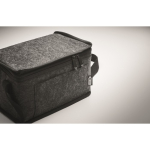 Borsa termica in feltro rPET da 1 mm con tasca frontale da 5l color grigio scuro sesta vista fotografica