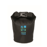 Borsa sportiva personalizzata impermeabile da 1,5l Bayside color nero vista area di stampa