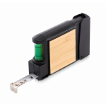 Metro a nastro da 3m con livella a bolla e cacciavite con 5 punte color nero sesta vista